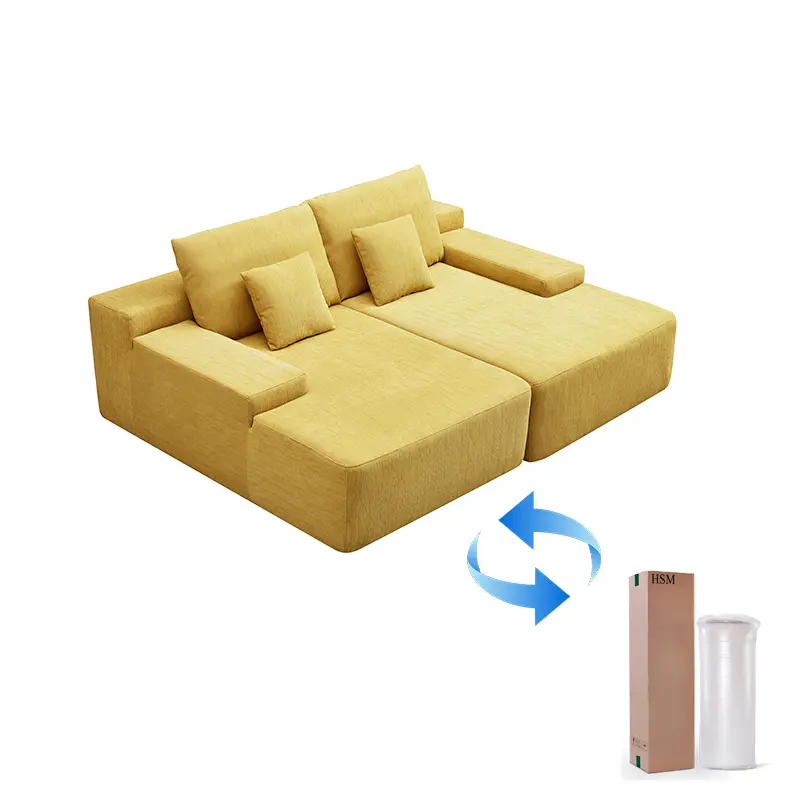 Compressible Sofa Bed Set, Boxed & Compressed, ...