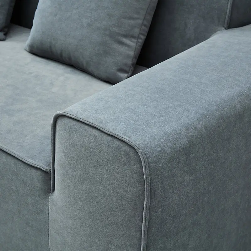 Simple two-seater compression spring sofa set (8)