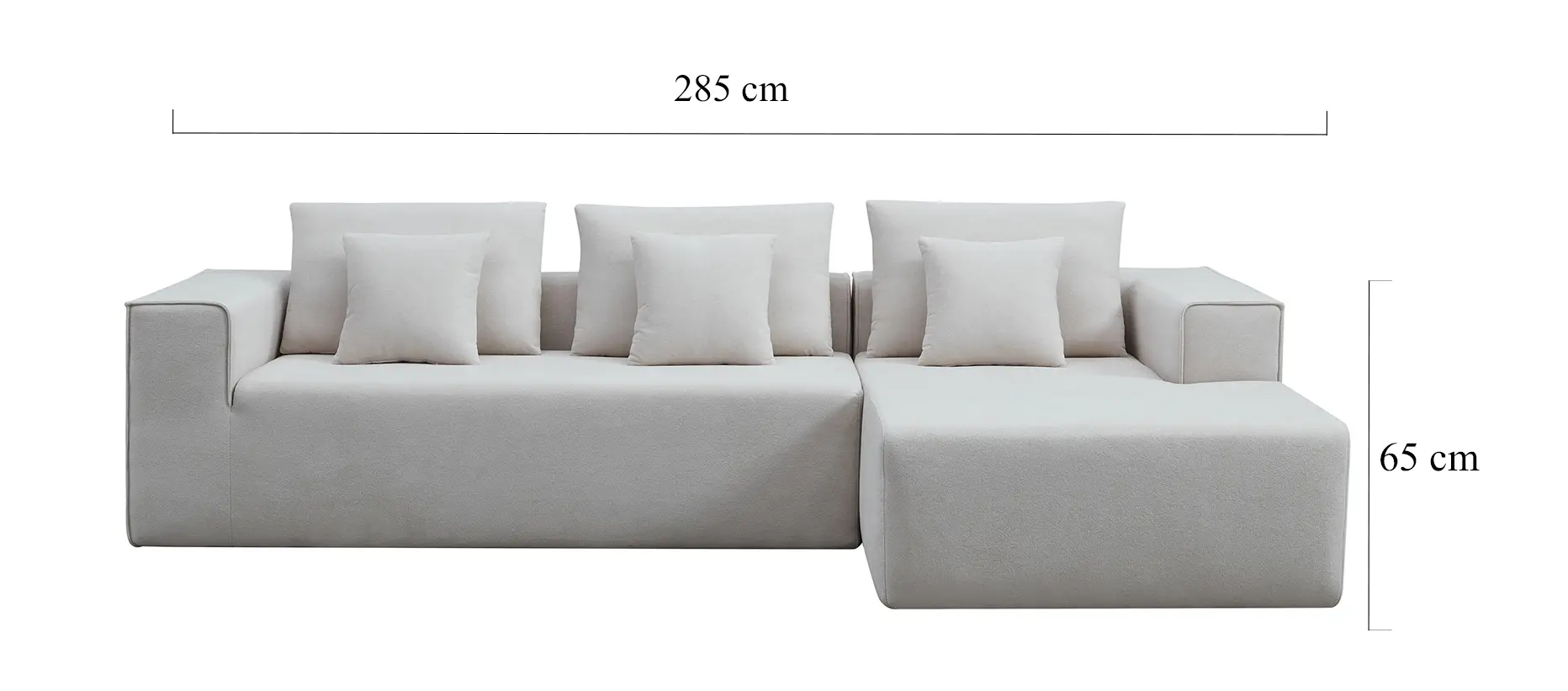 Modern Simple L-Shaped Vacuum Compression Sofa Set, Triple Seater for Living Room, Stylish & Compact